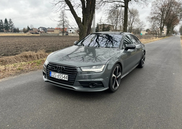 Audi A7 cena 152999 przebieg: 163000, rok produkcji 2016 z Woźniki małe 106